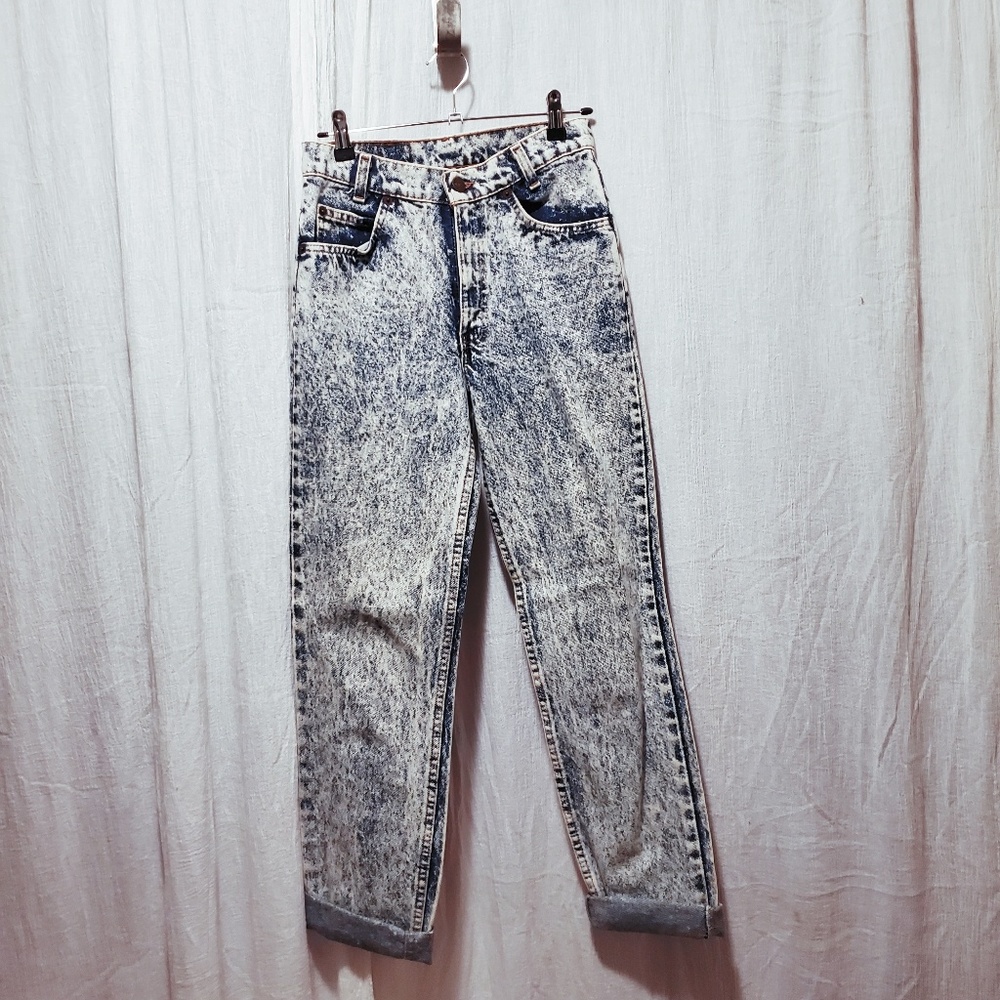 Vintage Orange Tab Levi Acid wash
